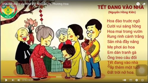 Thơ   Tết đang vào nhà  - Giáo viên: Nguyễn Thị Phương Hoa